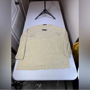 Essentials Shirt Mens Sz M Yellow Long Sleeve Damaged